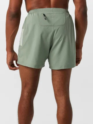 Men's Own The Run Base 5" Short (Silver Green)
