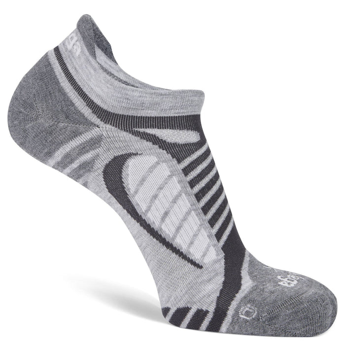 UltraLight No Show Running Socks SP23 (Grey/White)