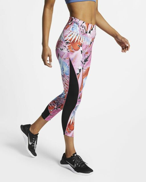 Nike Women's ONE Icon Clash Floral Training Running Tights Pants