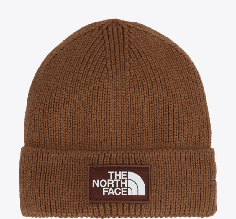 TNF Logo Box Cuffed Beanie (FE5 - Burnt Umber/Dark Oak)