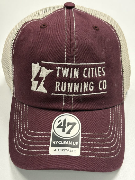 TCRC x '47 Trawler Clean Up Cap (Dark Maroon/Stone)