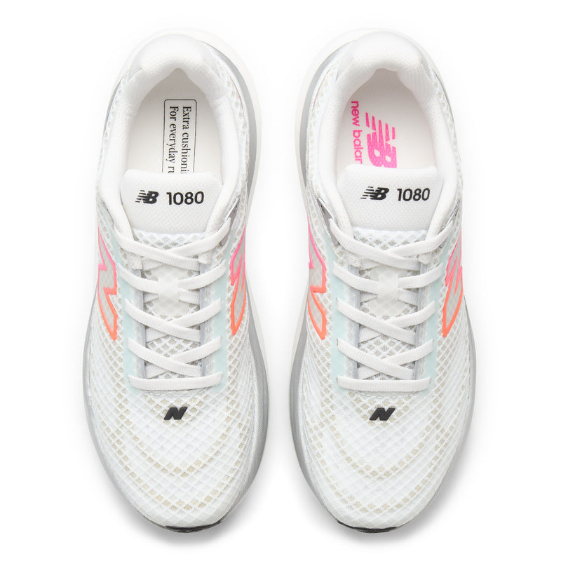 Women's 1080 v15 (9PJ - NB 103 White/Pink Heat/Tangerine Heat)
