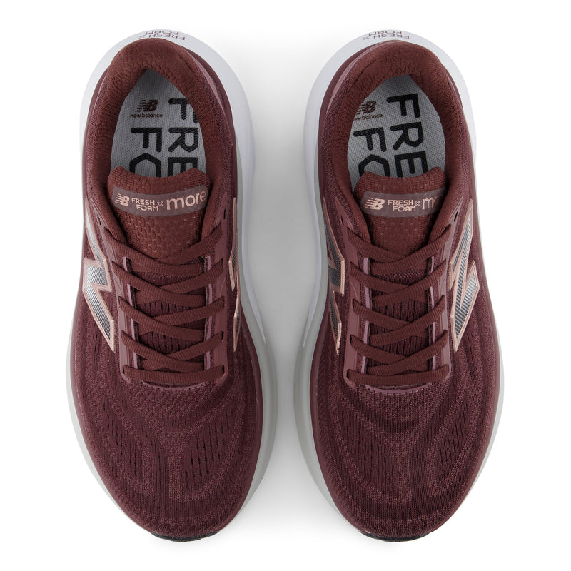 Women's Fresh Foam X More v6 (6J1 - Cherry Leather/Fast Track)
