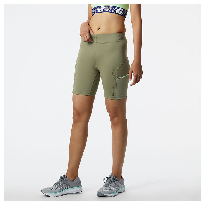 Women's Q Speed Utility Fitted Short (OLF- Olive Leaf)