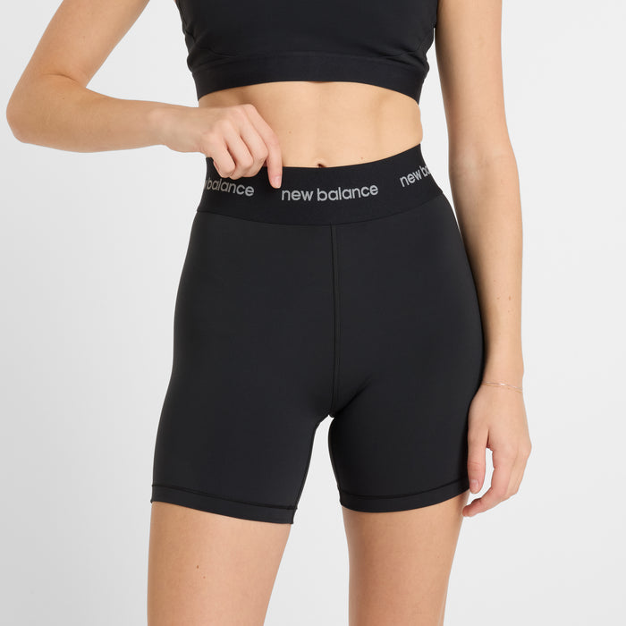 Women's NB Sleek High Rise Sport Short 5 (BK - Black)
