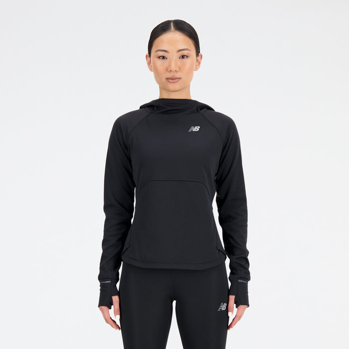 Women's Heat Grid Hoodie Pullover (BK - Black)
