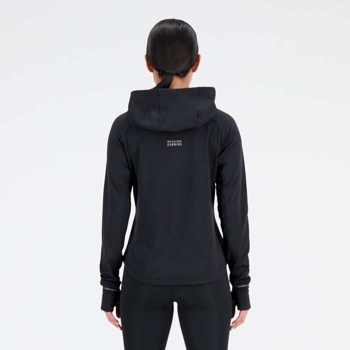 Women's Heat Grid Hoodie Pullover (BK - Black)