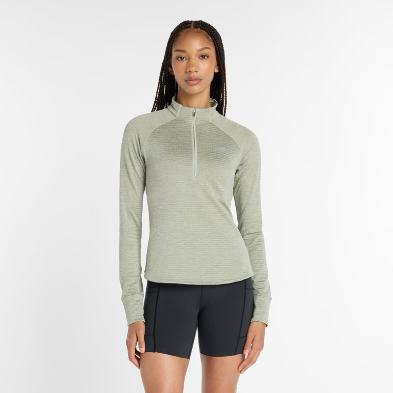 Women's Athletics Heat Grid 1/2 Zip (GSH - Garter Snake Heather)