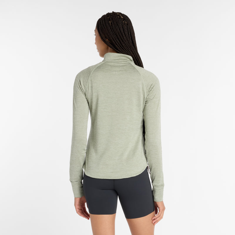 Women's Athletics Heat Grid 1/2 Zip (GSH - Garter Snake Heather)