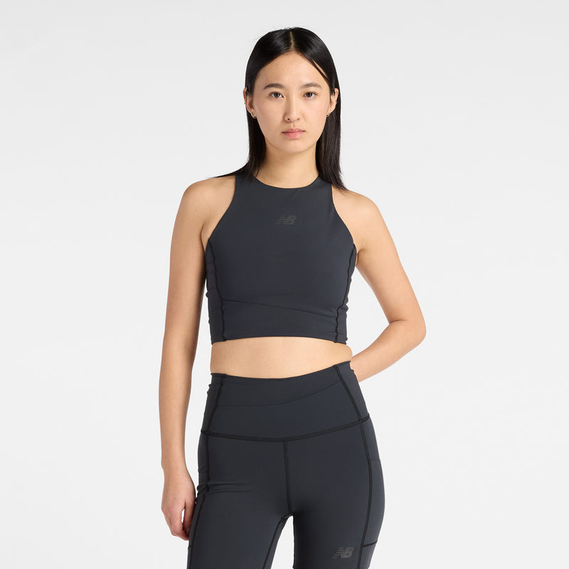 Women's RC Elite Storage Crop Tank (BK - Black)
