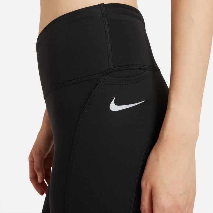 Nike Epic Fast Women's Mid-Rise Running Tights - Black Reflective