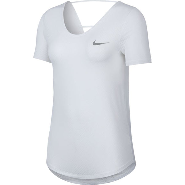 Women's DRI-FIT ADV Aura Slim-Fit Short Sleeve Top (Particle Grey