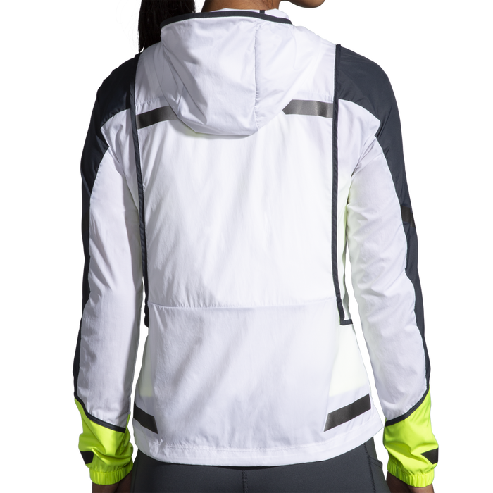 Women's Run Visible Convertible Jacket (134 - White/Asphalt/Nightlife)