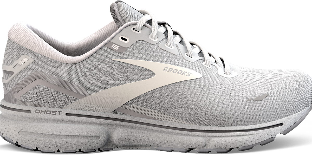 Women s Ghost 15 WIDE 112 Oyster Alloy White TC Running Co