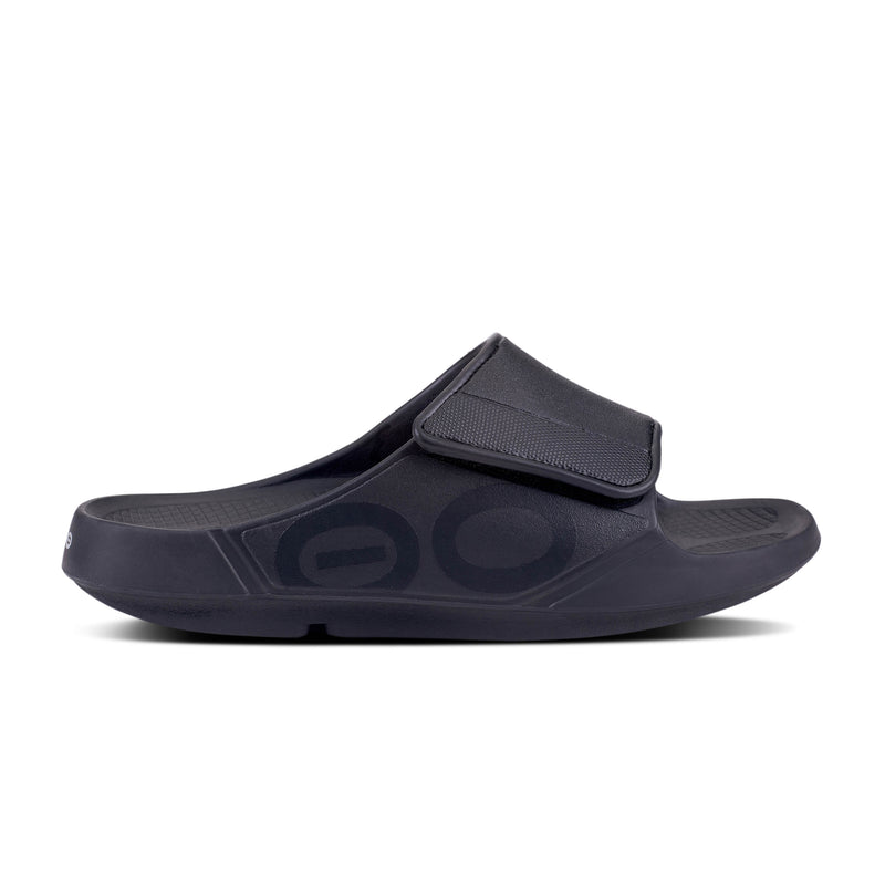 Unisex OOahh Sport Flex Slide Sandal (Matte Black)