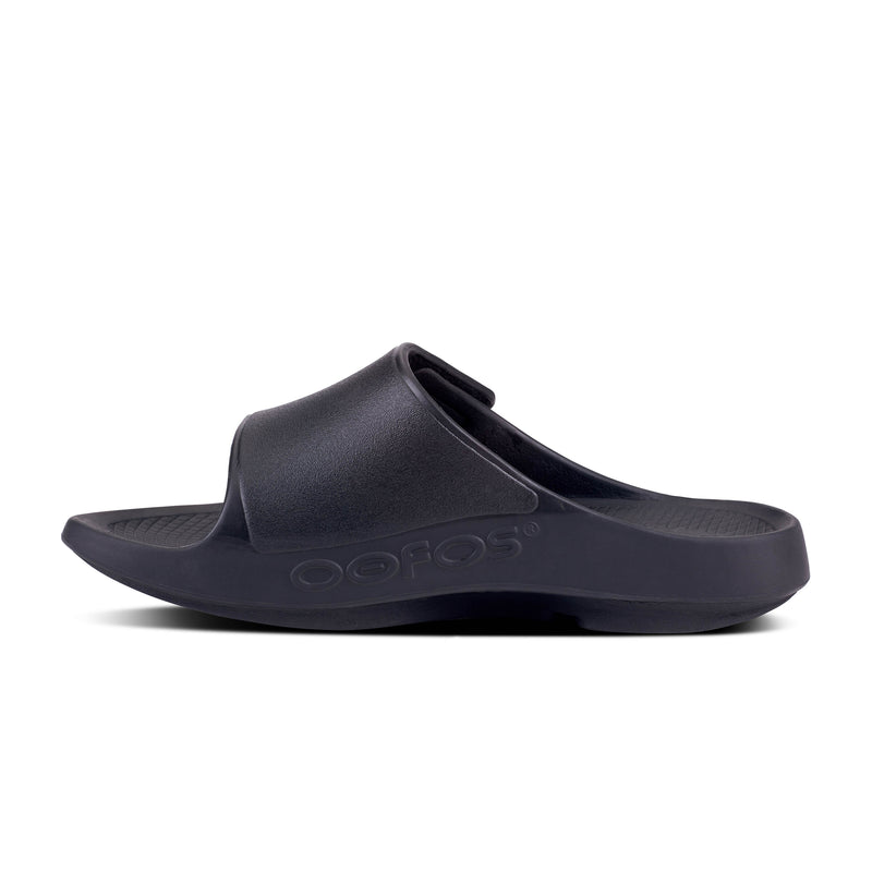 Unisex OOahh Sport Flex Slide Sandal (Matte Black)