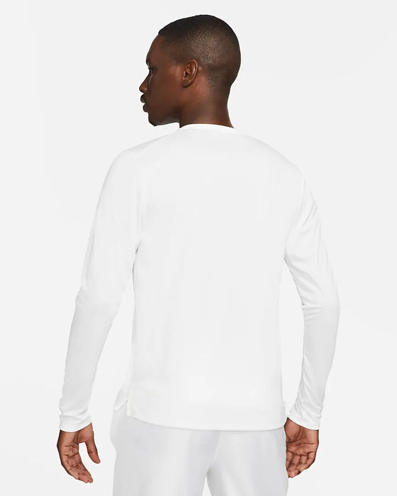 Men s DRI FIT Miler Long Sleeve 100 White