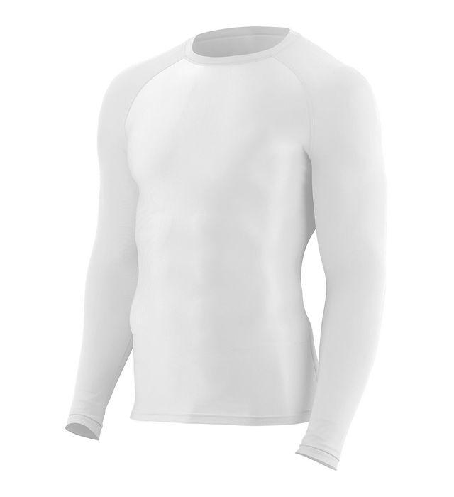 Men's Hyperform Compression Long Sleeve Tee (White)
