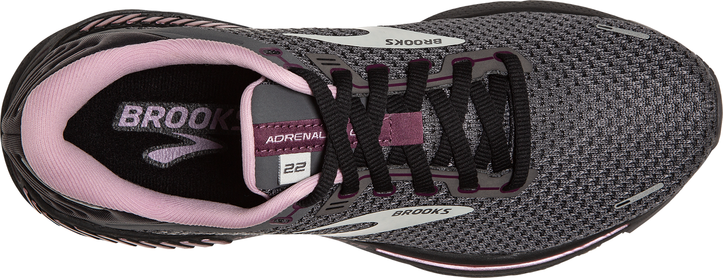 Brooks Adrenaline GTS 22 Running Shoe Women's US 9 B Pearl Black