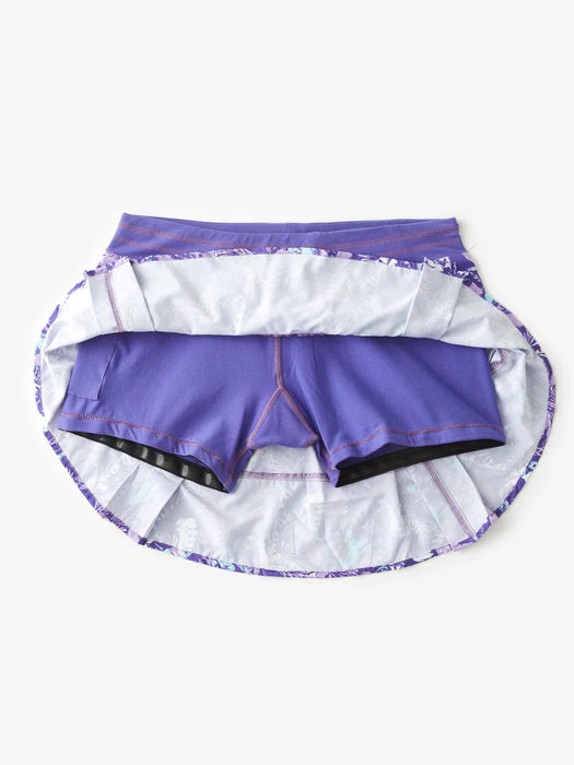 Women’s Rhythm Printed Skirt 13in (547 - Purple Tropics)