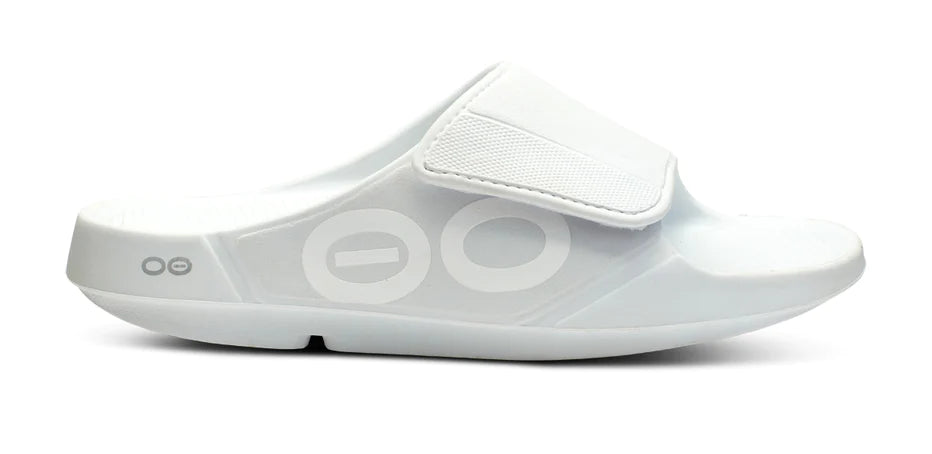 Unisex OOahh Sport Flex Slide Sandal (White)