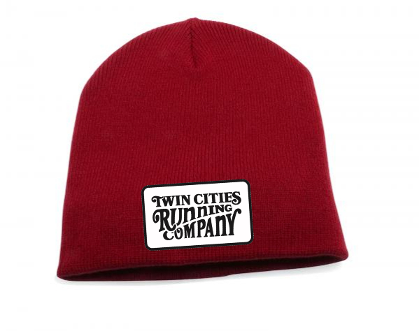 TCRC Knit Woodcut Beanie (red)