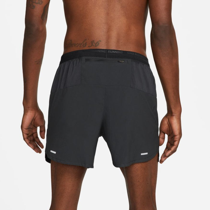 Men's DRI-FIT Stride 5" Shorts (010 - Black/Black/Reflective Silver)
