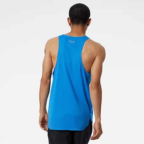 Men's Graphic Impact Run Singlet (SB8 - Serene Blue/Heather)
