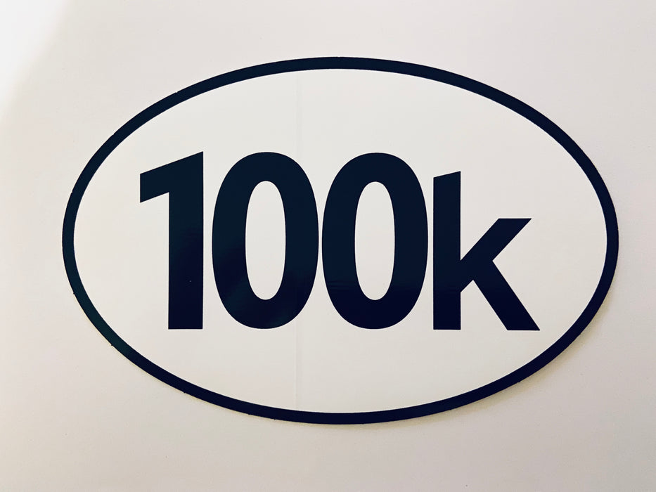 Oval 100K Sticker