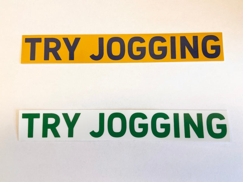 Try Jogging Sticker