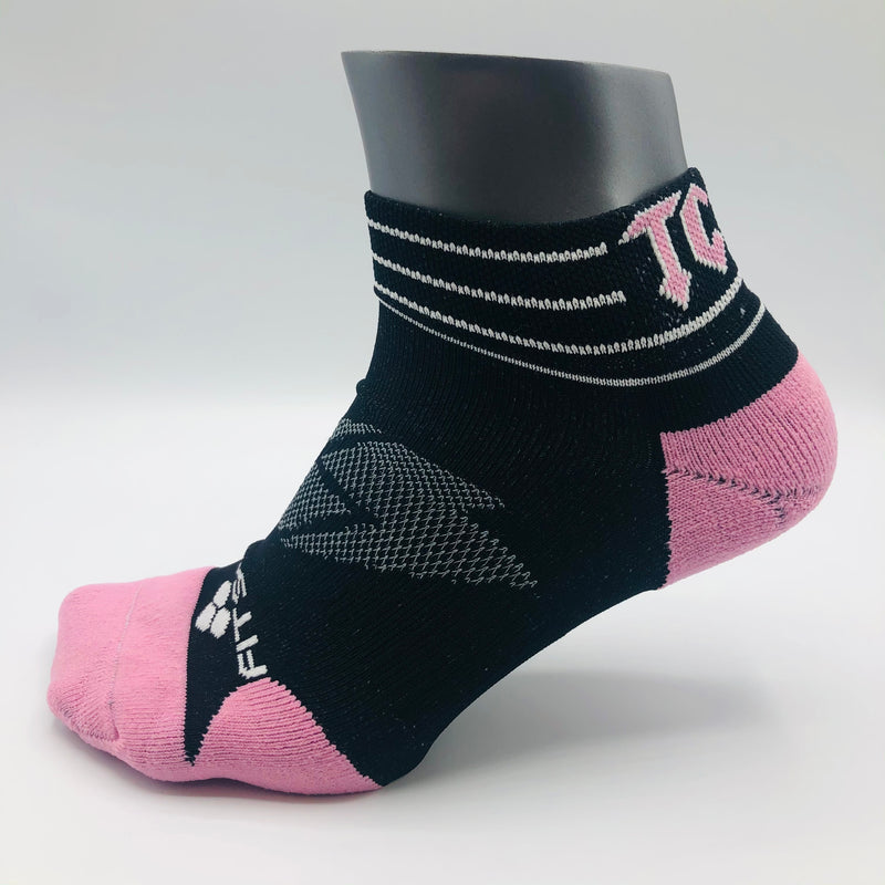 TCRC Custom Running Socks (Black/Pink)
