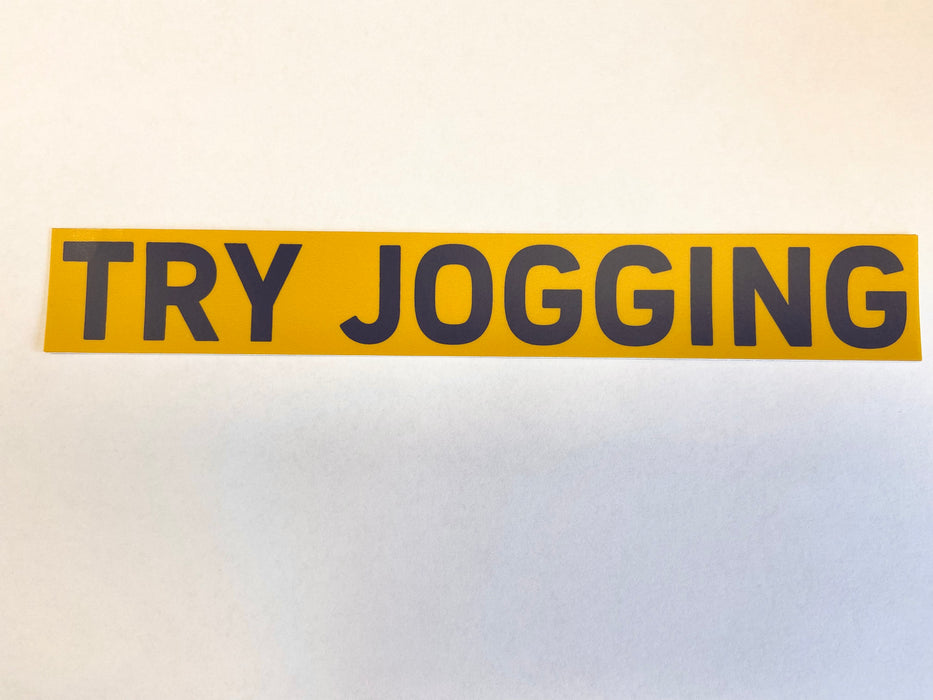 Try Jogging Decal