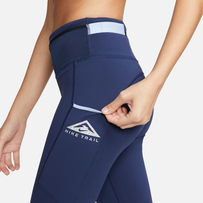 Women's Epic Luxe Trail Running Tight (410 - Midnight Navy/Aluminum/Reflective Silver)