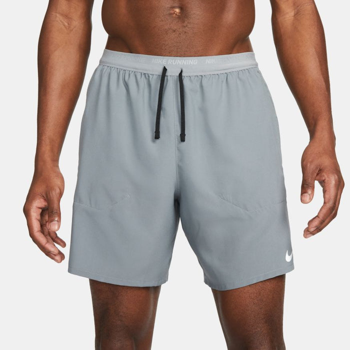 Men's DRI-FIT Stride 7" 2-in-1 Shorts (084 - Smoke Grey/Dark Smoke Grey/Reflective Silver)