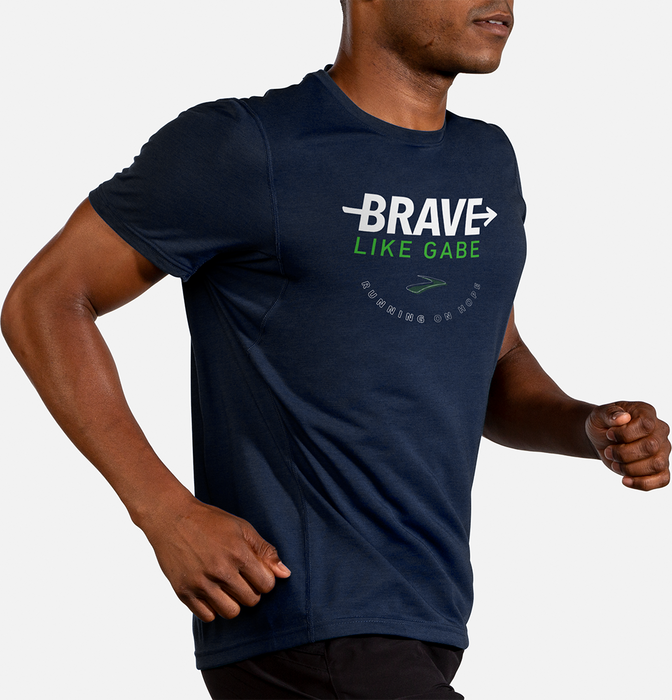 Men’s Brave Like Gabe Distance Graphic Tee (451 - Navy)