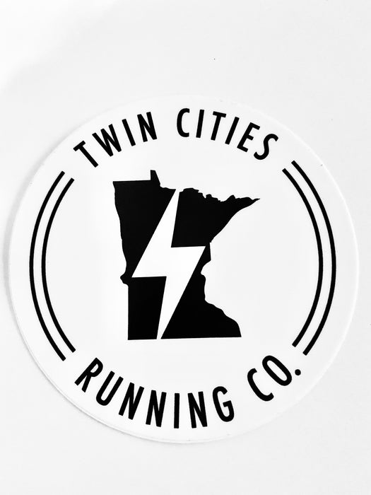 TCRC Round Minnesota Lightning Bolt Sticker