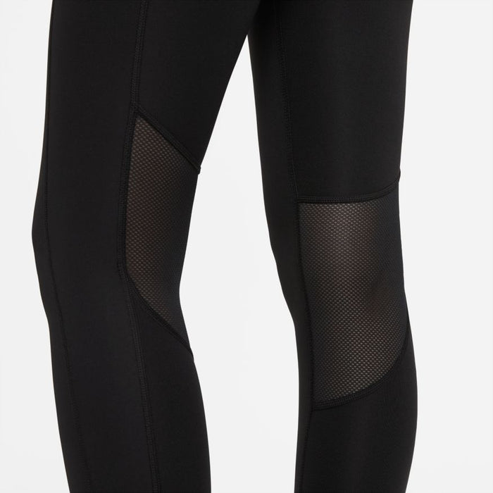 Nike Womens Power Epic Lux Cool Crop Running Tight Mesh Legging Black Size  Small