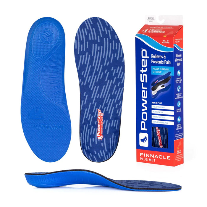 PowerStep® Pinnacle Plus with Met | Neutral Arch Supporting Insoles