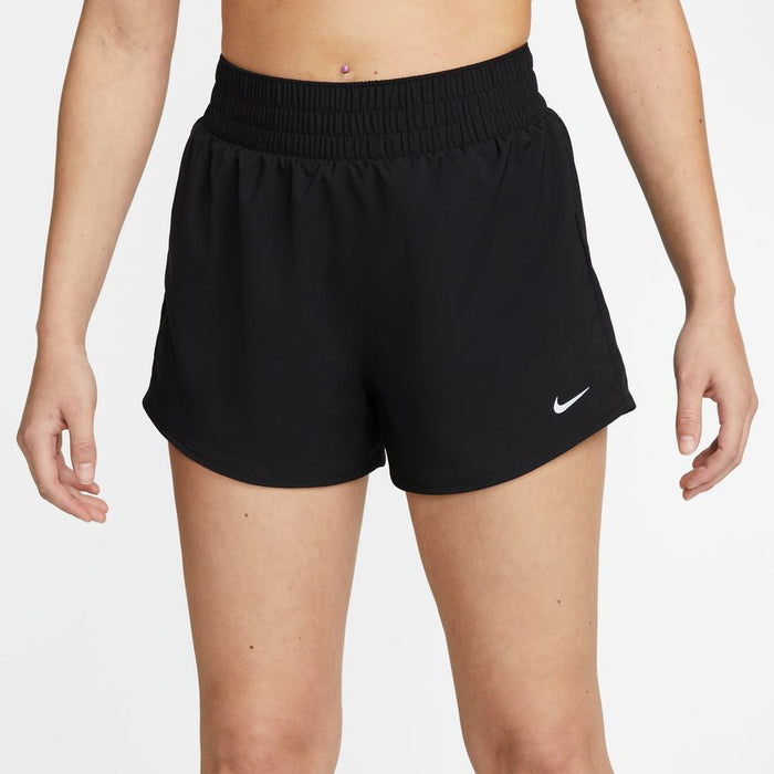 Women’s DRI-FIT High Waisted 3”Brief Lined Short (010 - Black/Reflective Silver)