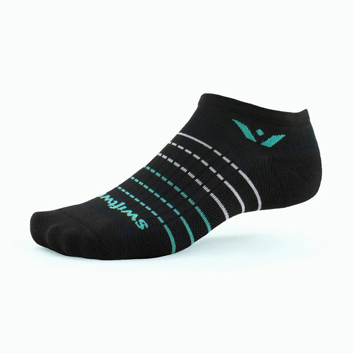ASPIRE ZERO Running Sock (Stripe Black Aqua)