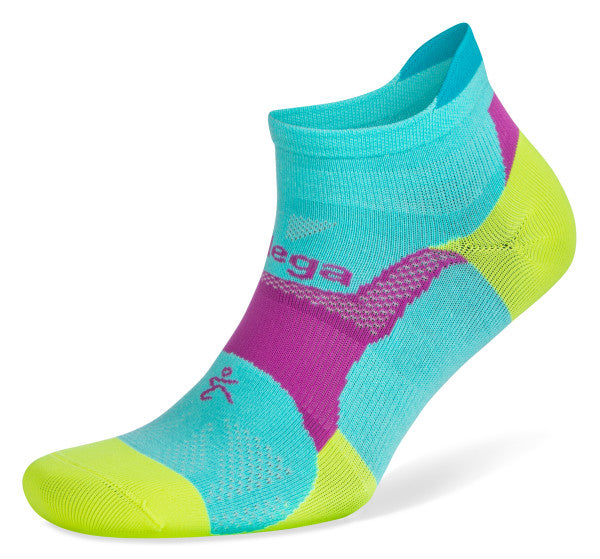 Hidden Dry Running Socks (Neon Aqua/Neon Lime)
