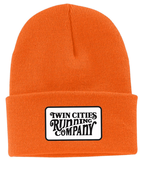 TCRC Knit Woodcut Hat (Neon Orange)