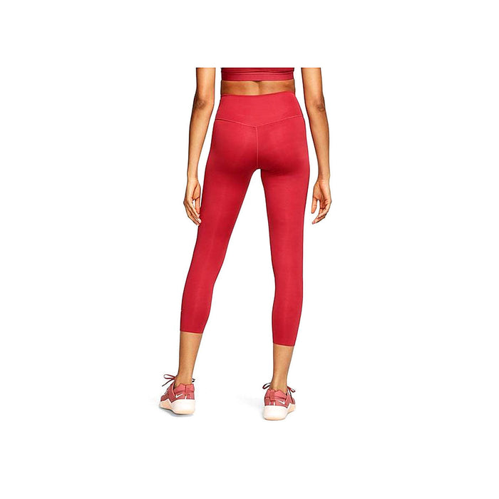 Women's One Luxe Mid-Rise Crop Leggings (615 -Brick Red) — TC Running Co