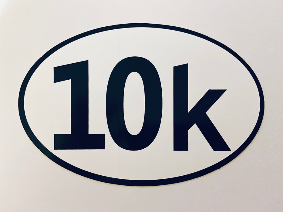 Oval 10K Sticker