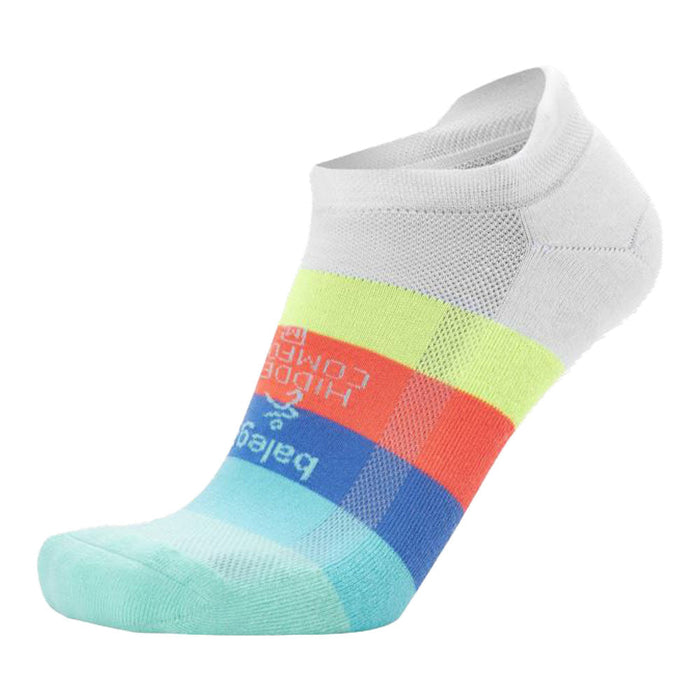 Hidden Comfort Running Socks (White/Retro Brights)