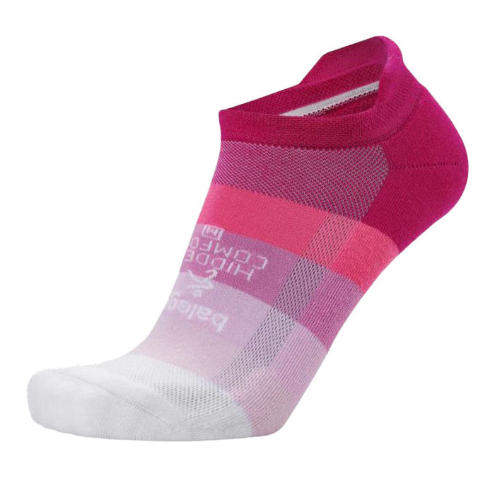 Hidden Comfort Running Socks (Neon Pink/White)