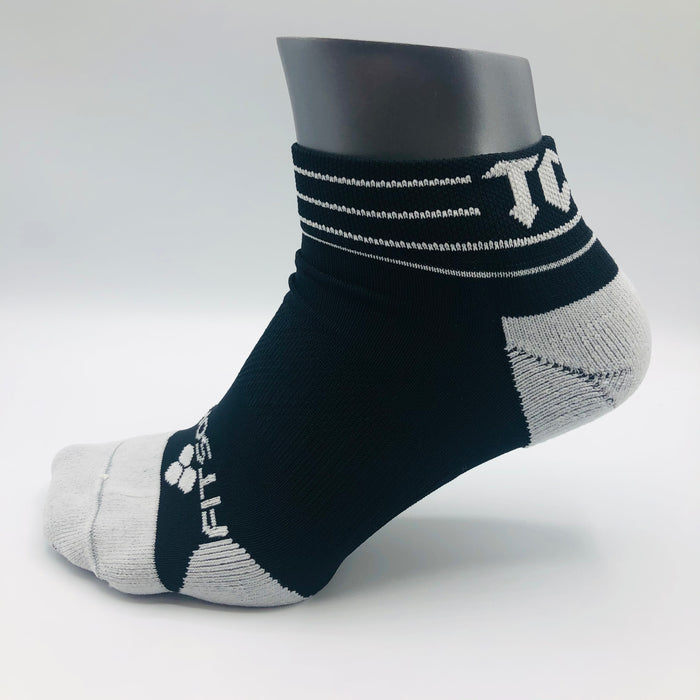 TCRC Custom Running Socks (Black/Grey)
