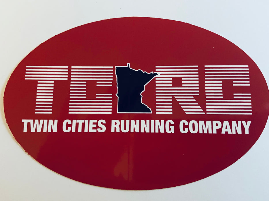 TCRC Red Oval Sticker