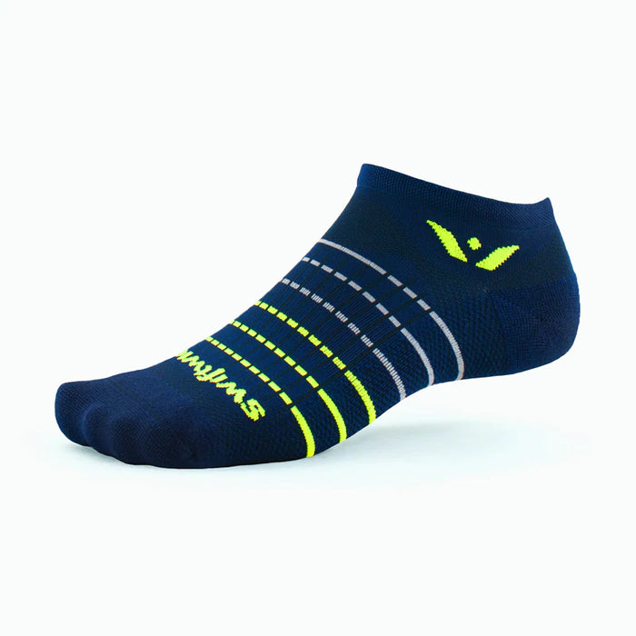 ASPIRE ZERO Running Sock (Stripe Navy Neon Yellow)