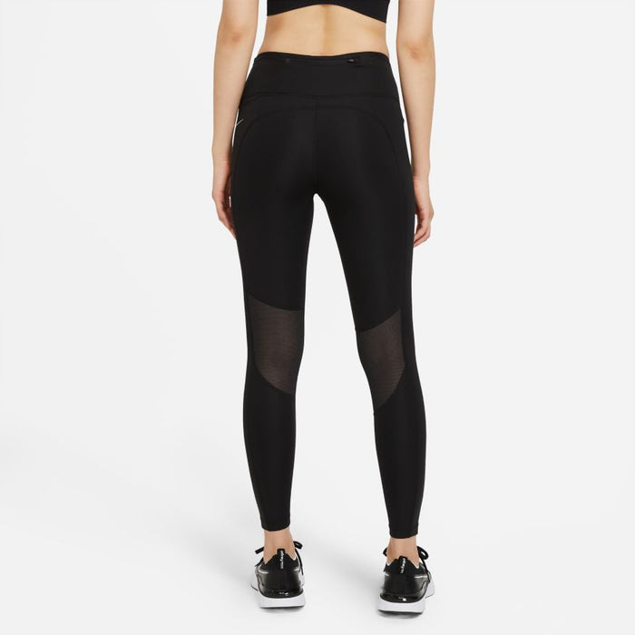 Nike Women's Epic Fast Mid-Rise Running Leggings CZ9240-010 XS Black